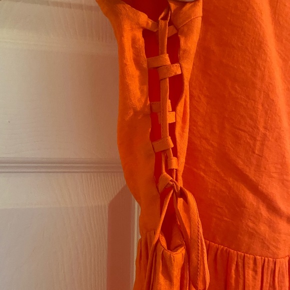 Orangey midi dress - Picture 4 of 5
